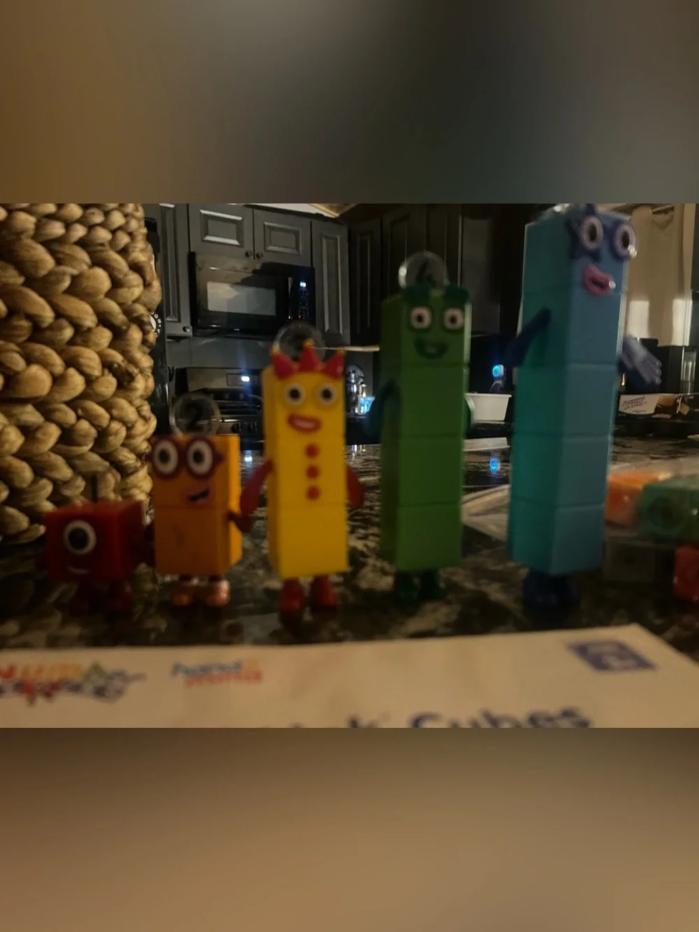 Numberblocks Figures and Activity Set, numbers 1-5, math links character cubes